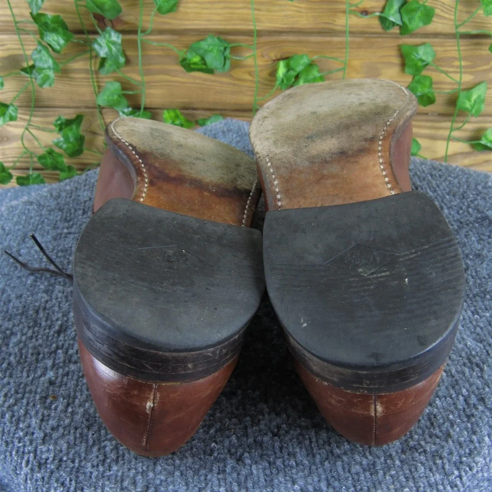 Johnston‎ & Murphy Men Handcrafted Derby Oxfords Brown Leather 10 Narrow 2025